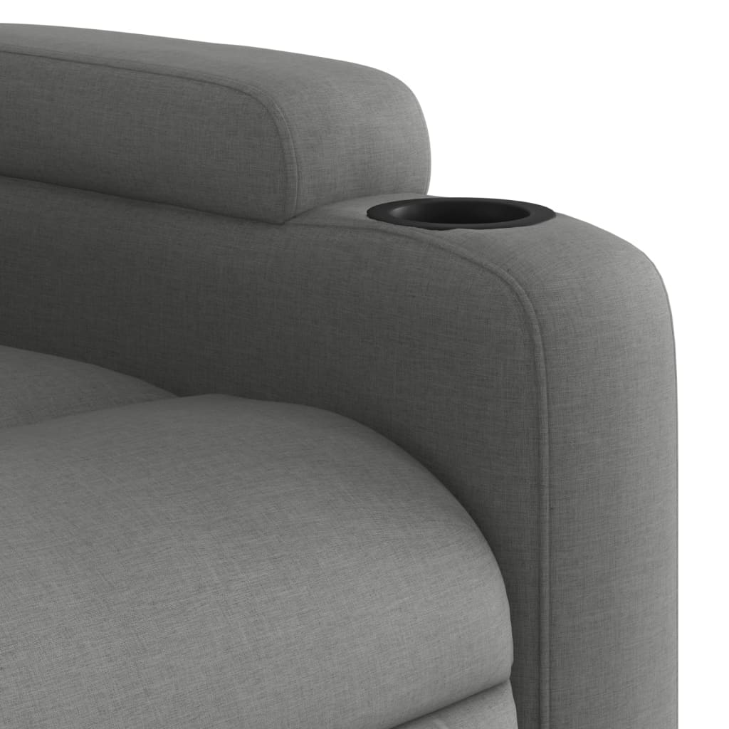 Fauteuil inclinable en tissu gris foncé
