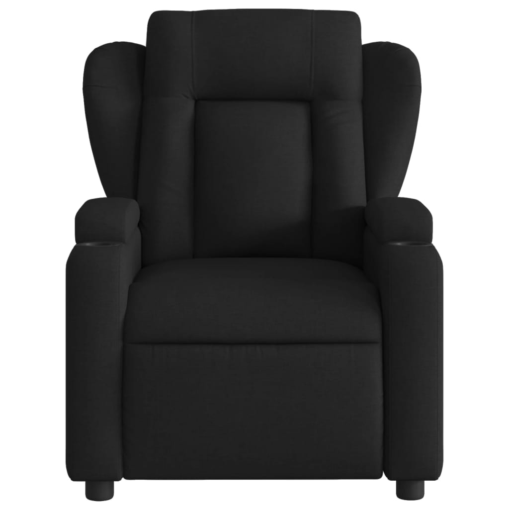Fauteuil inclinable en tissu noir