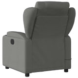 Fauteuil de massage inclinable gris foncé tissu