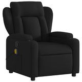 Fauteuil de massage inclinable noir tissu