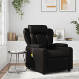 Fauteuil de massage inclinable noir similicuir