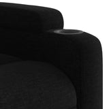 Fauteuil de massage inclinable noir tissu