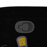 Fauteuil de massage inclinable noir tissu