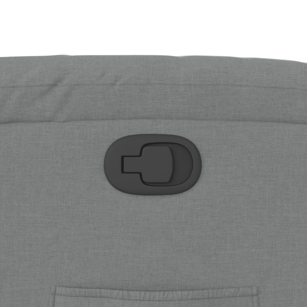 Fauteuil inclinable en tissu gris clair