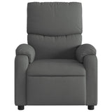 Fauteuil inclinable en tissu gris foncé