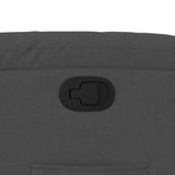 Fauteuil inclinable en tissu gris foncé