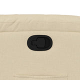 Fauteuil inclinable en tissu crème