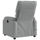 Fauteuil de massage inclinable gris clair tissu