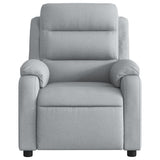Fauteuil inclinable en tissu gris clair