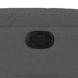 Fauteuil inclinable en tissu gris foncé