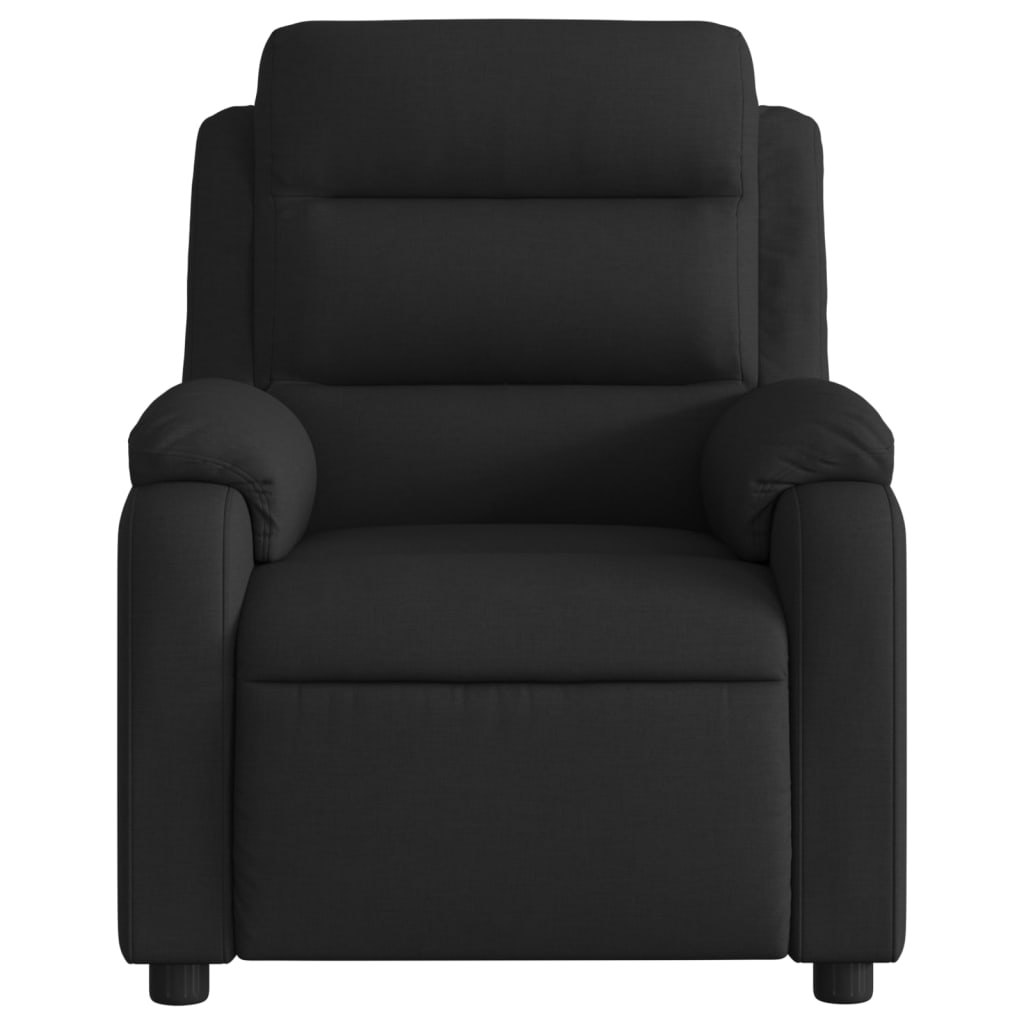 Fauteuil inclinable en tissu noir
