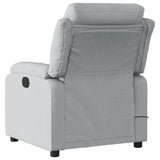 Fauteuil de massage inclinable gris clair tissu