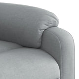 Fauteuil de massage inclinable gris clair tissu