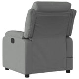 Fauteuil de massage inclinable gris foncé tissu