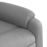 Fauteuil de massage inclinable gris clair tissu