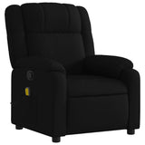 Fauteuil de massage inclinable noir tissu