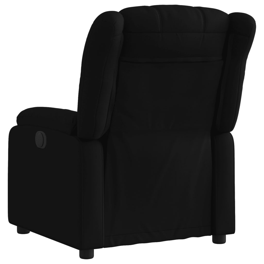Fauteuil inclinable en tissu noir