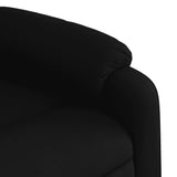 Fauteuil inclinable en tissu noir