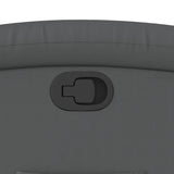 Fauteuil inclinable gris similicuir
