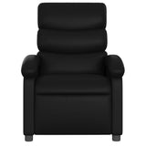 Fauteuil de massage inclinable noir similicuir