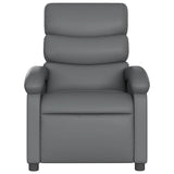 Fauteuil de massage inclinable gris similicuir