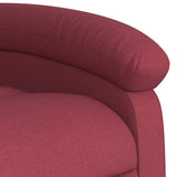 Fauteuil de massage inclinable rouge bordeaux tissu