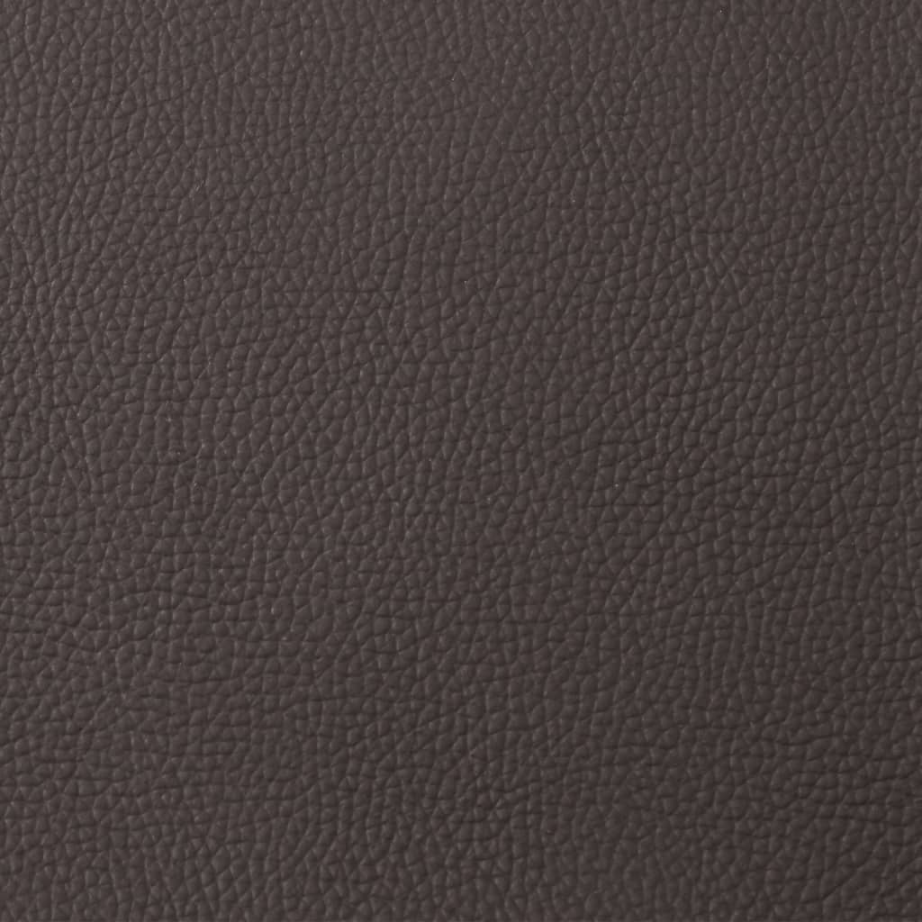 Fauteuil inclinable marron foncé cuir véritable