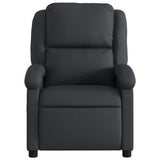 Fauteuil de massage inclinable noir cuir véritable