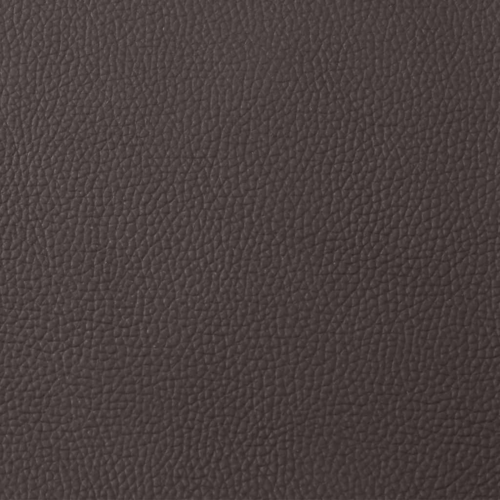 Fauteuil inclinable de massage marron foncé cuir véritable