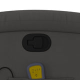 Fauteuil de massage inclinable gris cuir véritable