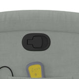 Fauteuil inclinable de massage gris clair velours