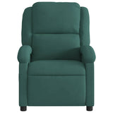 Fauteuil inclinable de massage vert foncé velours