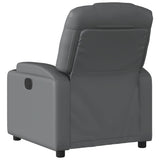 Fauteuil inclinable gris similicuir