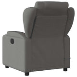 Fauteuil inclinable de massage gris foncé tissu