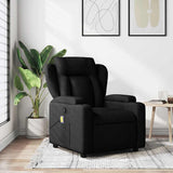 Fauteuil inclinable de massage noir tissu