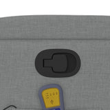 Fauteuil inclinable de massage gris clair tissu