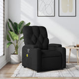 Fauteuil inclinable de massage noir tissu