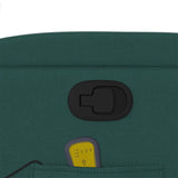 Fauteuil inclinable de massage vert foncé tissu