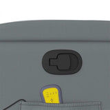 Fauteuil de massage inclinable gris similicuir