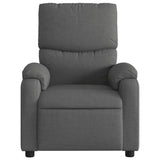 Fauteuil inclinable de massage gris foncé tissu
