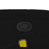 Fauteuil inclinable de massage noir tissu