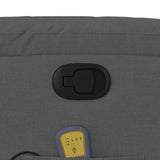 Fauteuil inclinable de massage gris foncé tissu