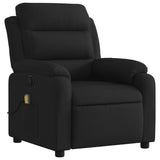 Fauteuil inclinable de massage noir tissu