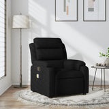 Fauteuil inclinable de massage noir tissu