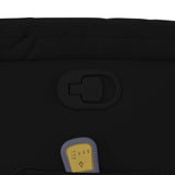 Fauteuil de massage inclinable noir similicuir