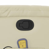 Fauteuil de massage inclinable crème similicuir