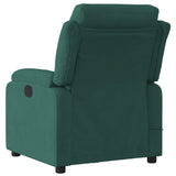 Fauteuil inclinable de massage vert foncé velours