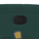 Fauteuil inclinable de massage vert foncé velours