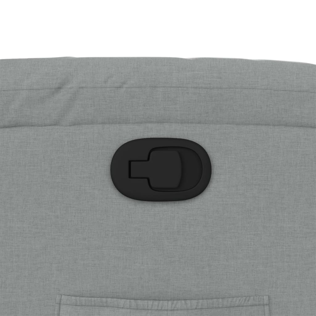 Fauteuil inclinable gris clair tissu