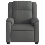 Fauteuil inclinable gris foncé tissu